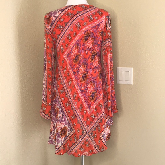 Empower Design | Floral Lined Long-sleeve Dress S - Picture 4 of 8